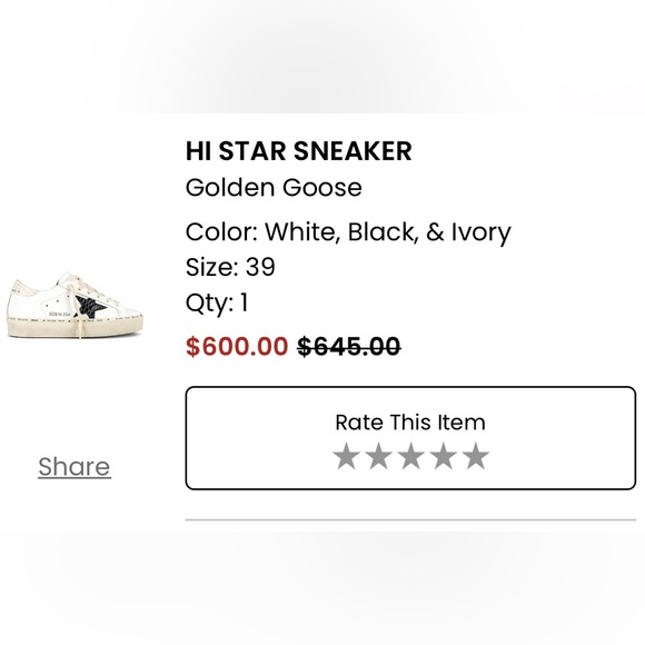 HI STAR SNEAKER Golden Goose - Picture 9 of 10